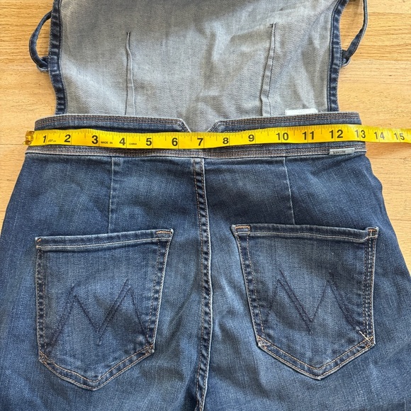 Mother RARE Denim The Tie Back Hustler Ankle Fray Jumpsuit NEW - Picture 8 of 13